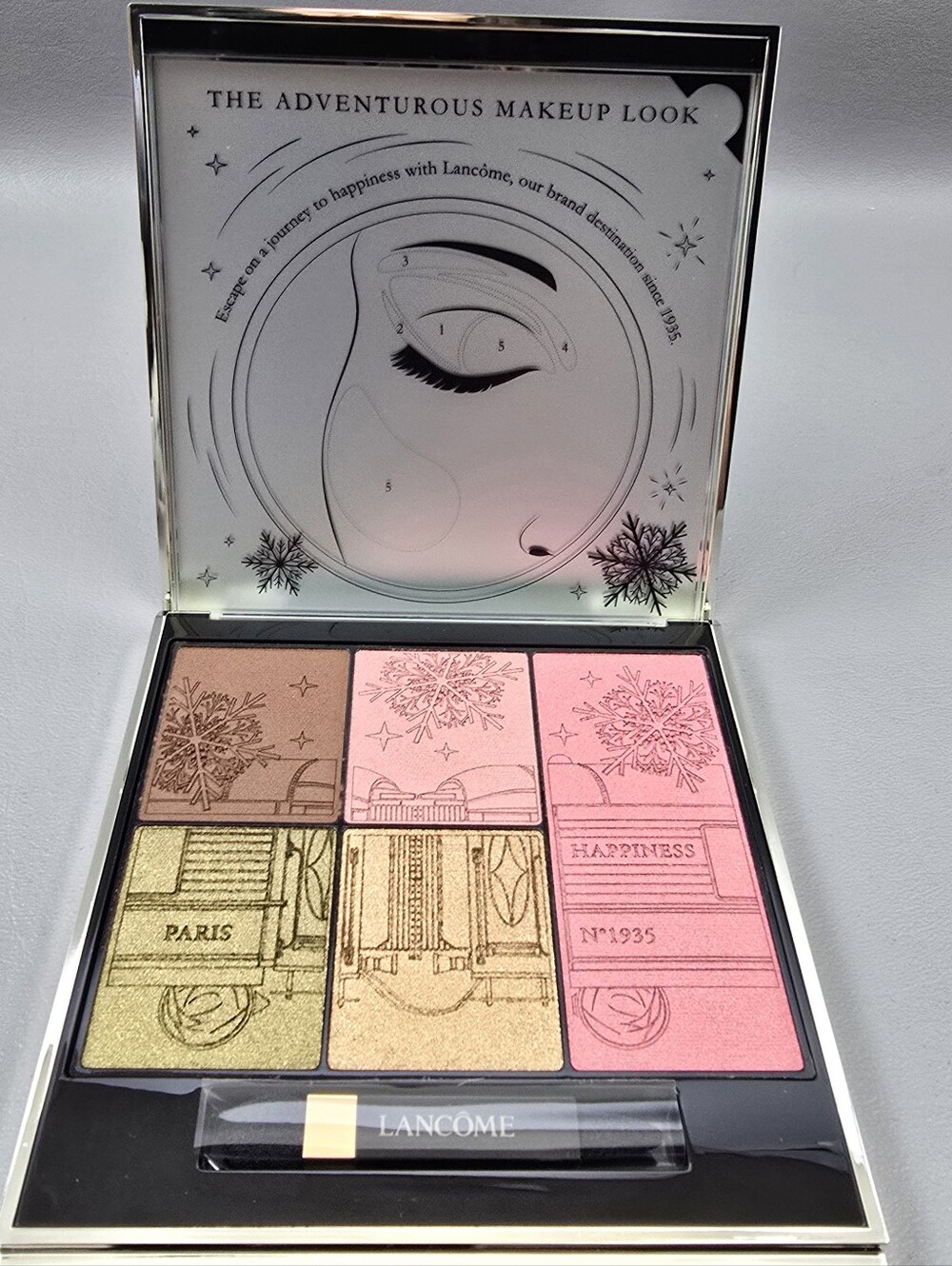 Lancôme The Adventurous Eyes & Face Palette - Pink, Peach, Green, Copper
